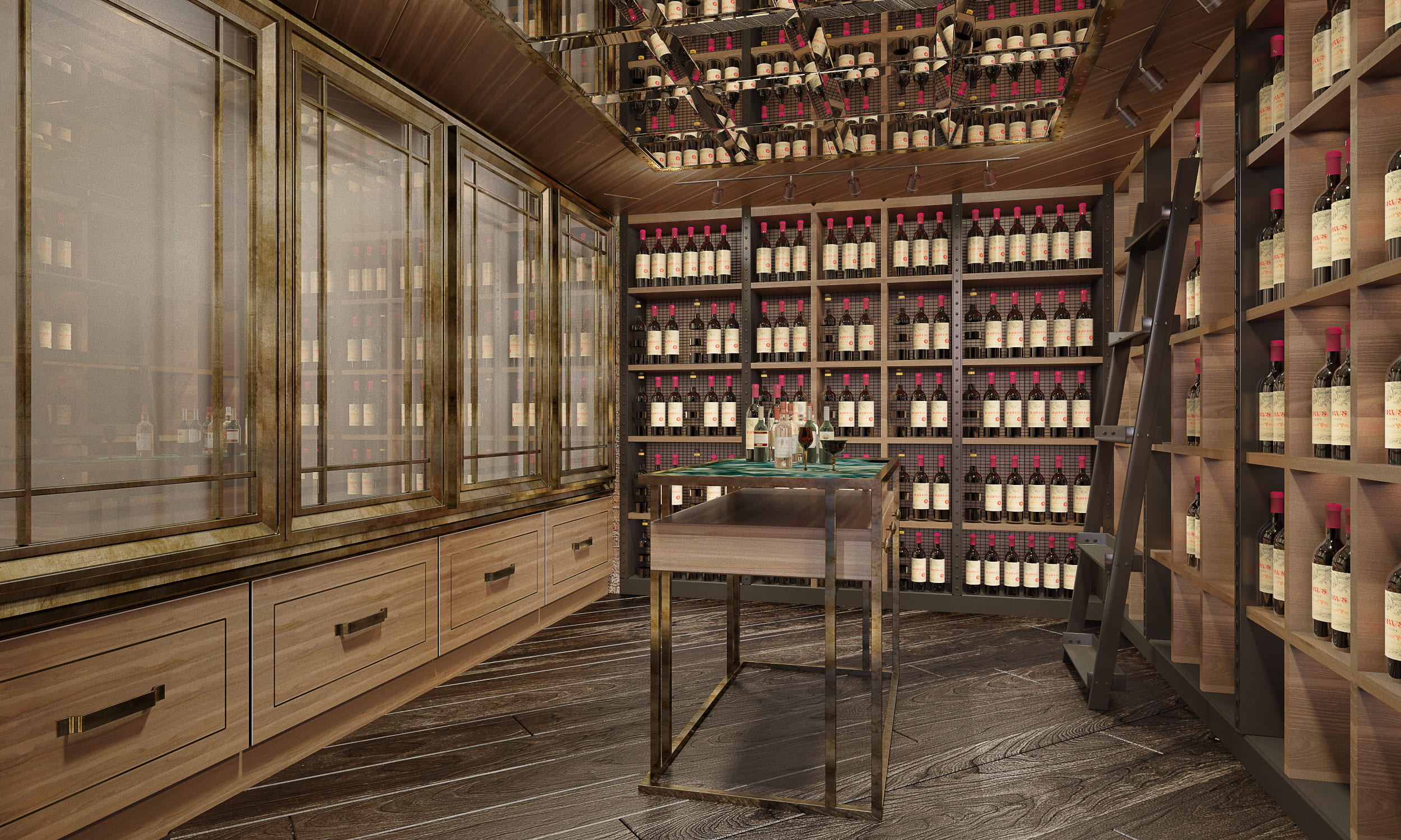 CRU Wine Bar Chidlom – ห้องไวน์กระจก ออกแบบภายในโดย Gratitude Design