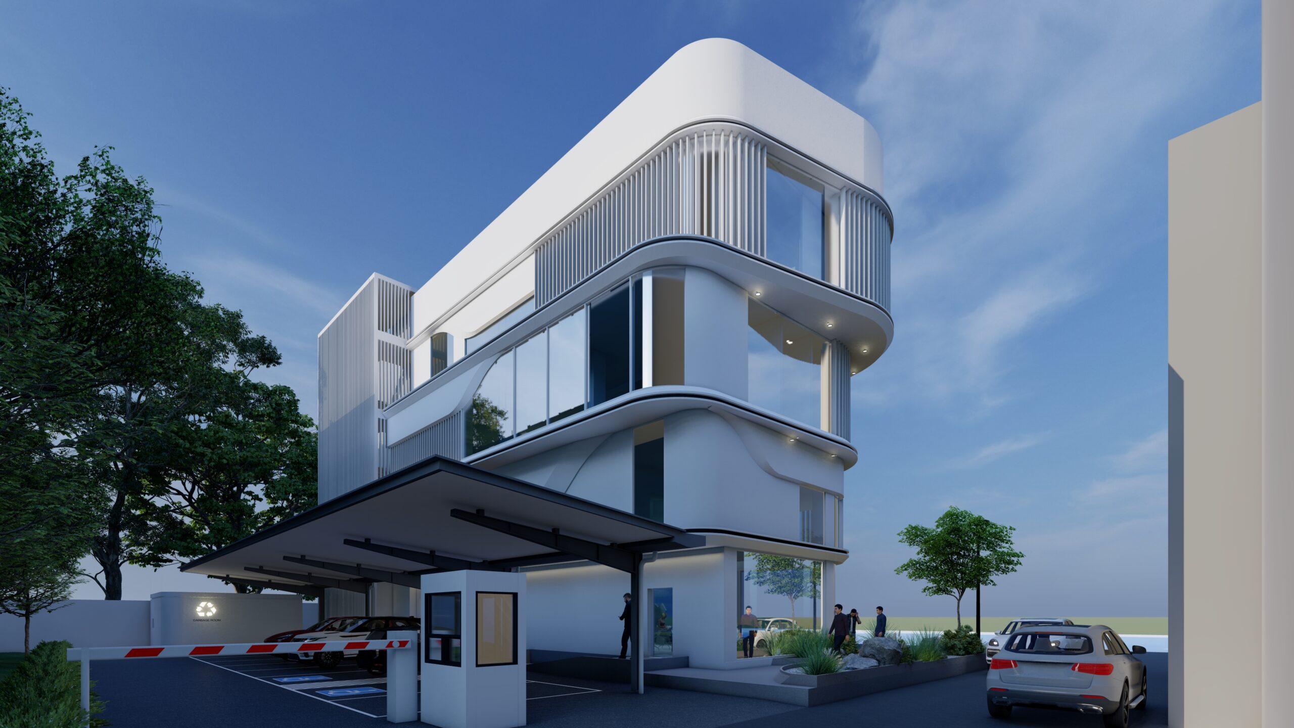 Covered drop-off and parking, Thonglor Dental Hospital Ramintra