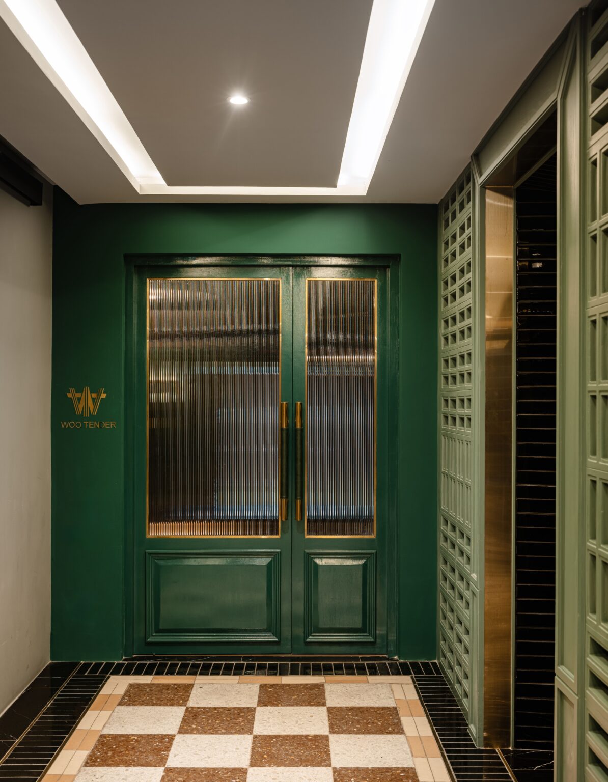 Woo Tender Bangkok – ประตูทางเข้า ออกแบบภายในโดย Gratitude Design